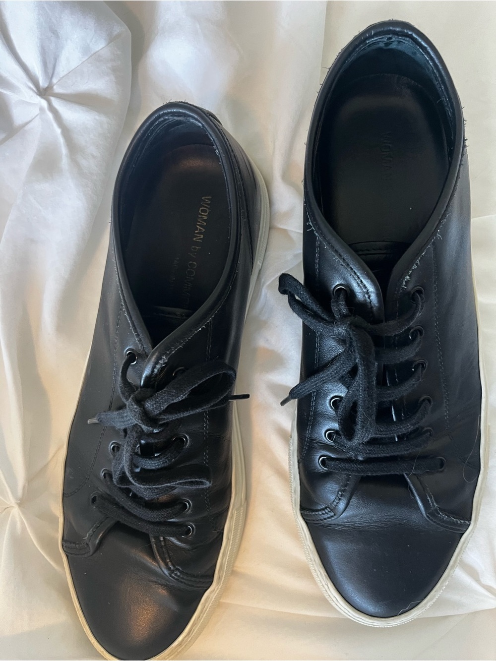 Common Projects Tournament Low Black Leather Sneakers | Box & Dust Bag | Size 40 - Picture 3 of 13